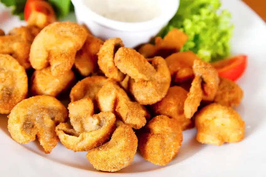 funghi champignon fritti croccanti
