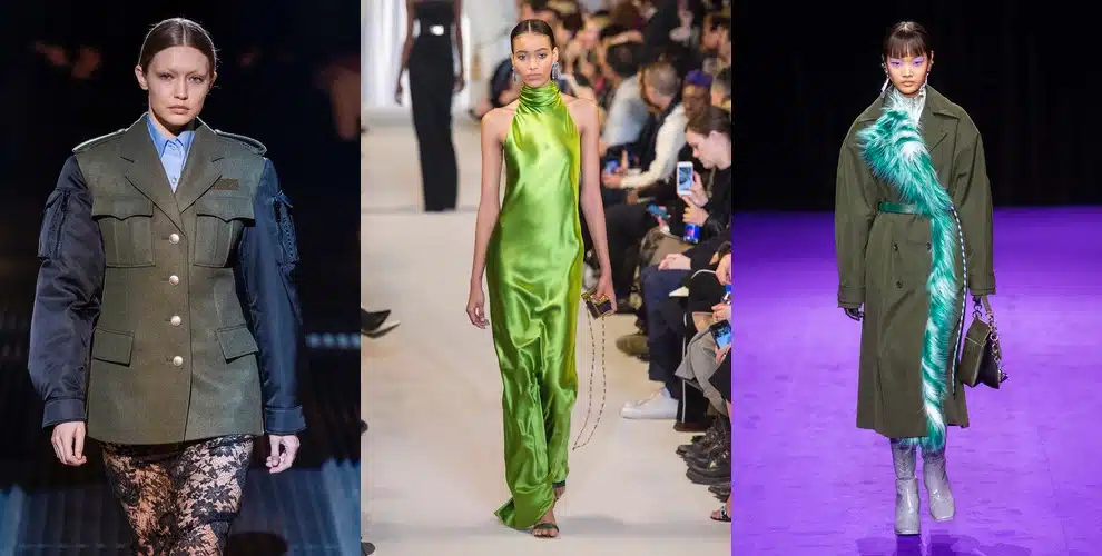 verde militare colore moda inverno 2019-2020