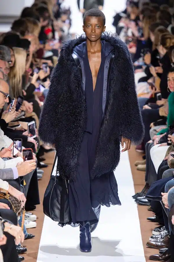 Akris abito cappotto blu inverno 2019 2020
