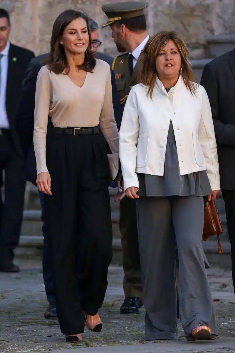 Letizia di Spagna ultimo look 3 ottobre 2019