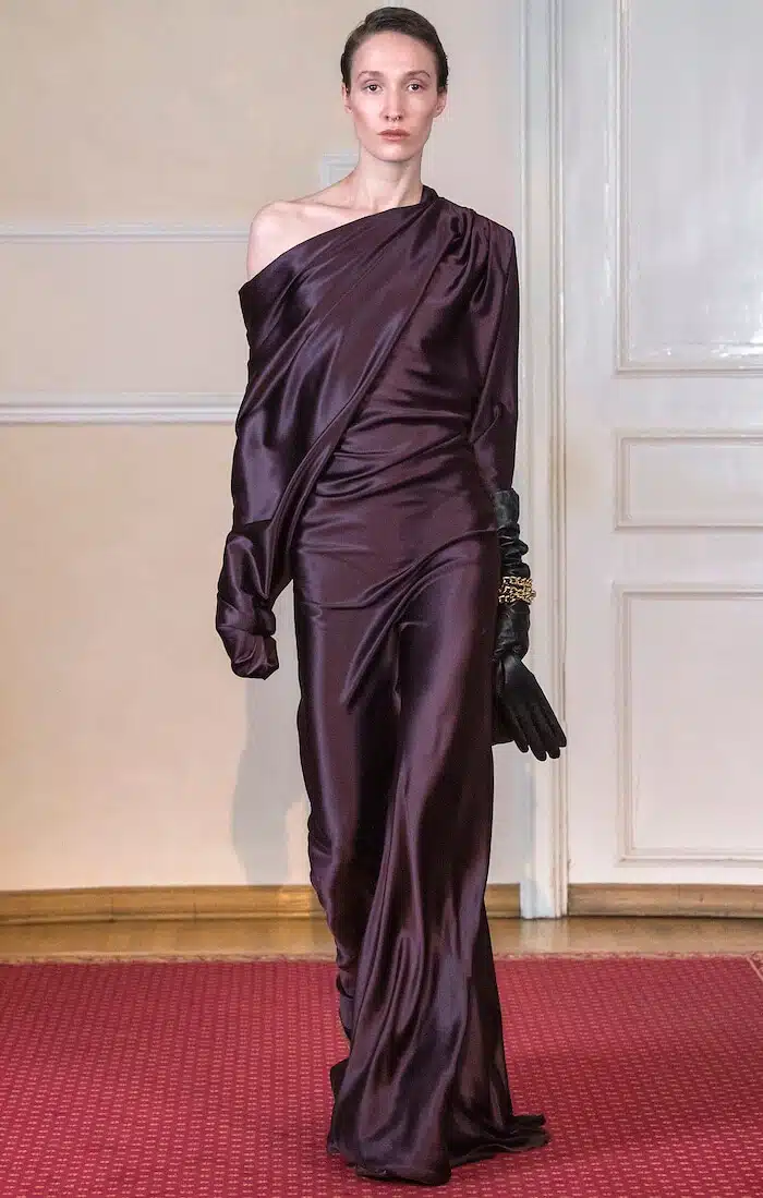 abito lungo elegante inverno 2019 2020