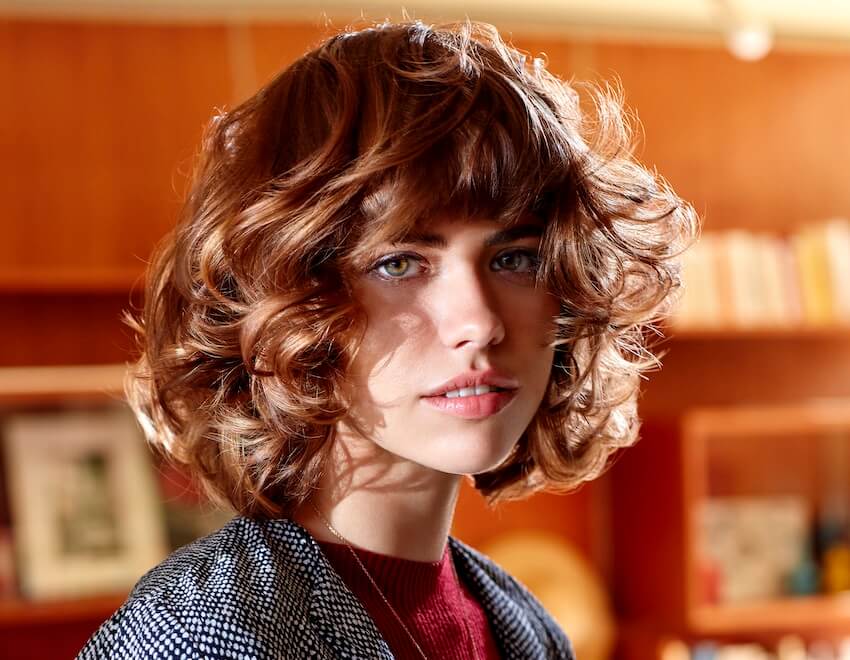 capelli ricci mossi medi inverno 2019 2020