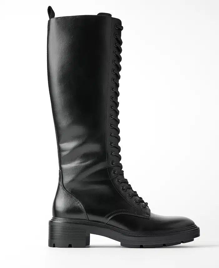 stivali bassi neri zara inverno 2019 2020