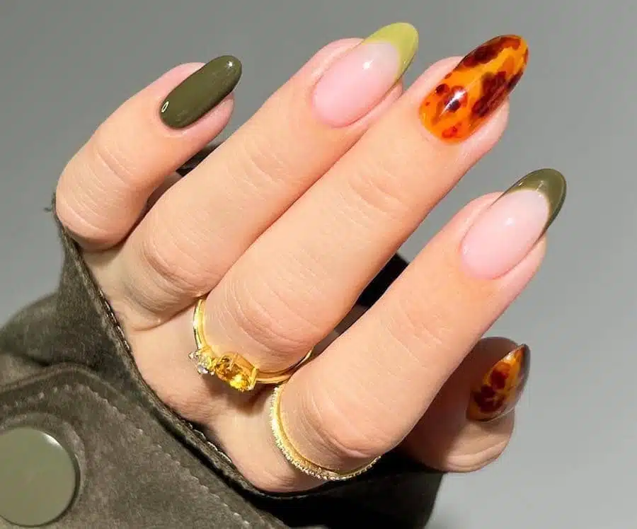 unghie gel french inverno 2023-2024-