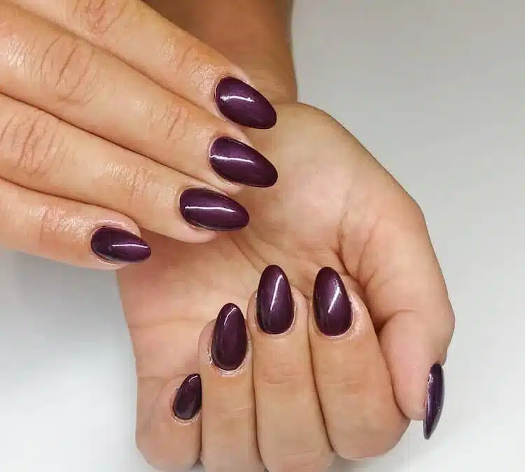 unghie gel viola autunno 2019