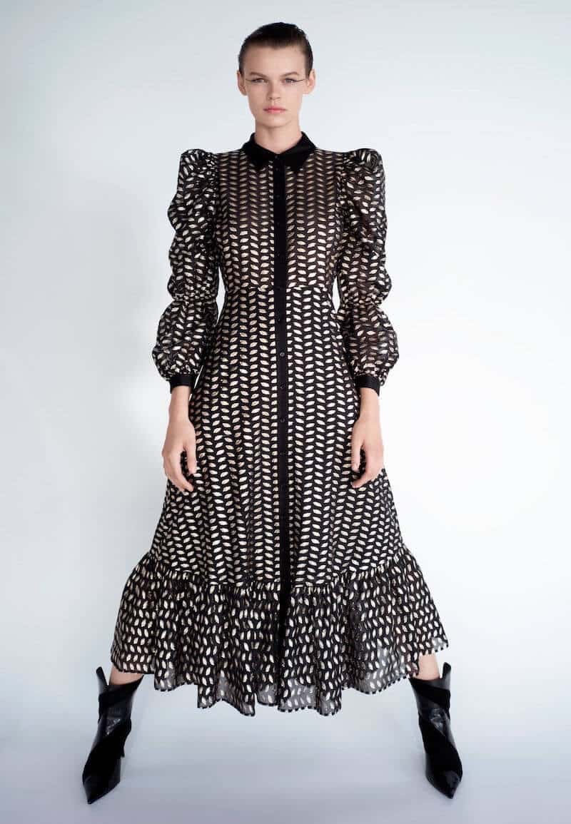 abito elegante midi zara inverno 2019