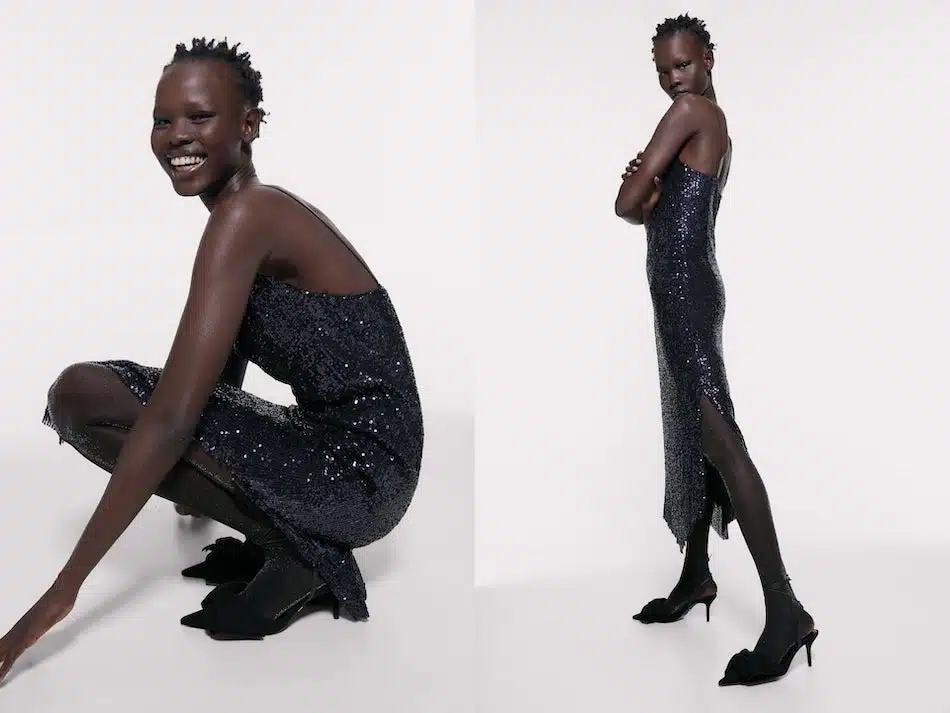 abito lungo elegante zara inverno 2019 2020-