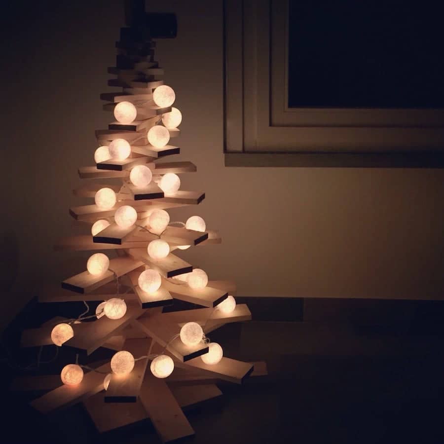 albero di natale 2019 in legno