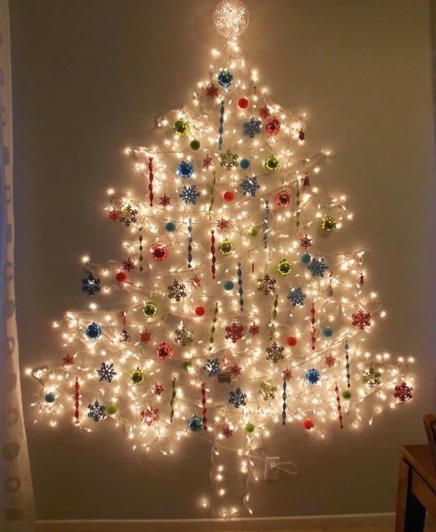 albero natale a parete idee 2019