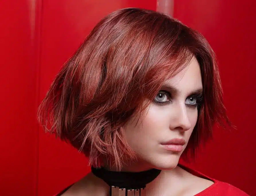 bob corto capelli rossi wella 2023