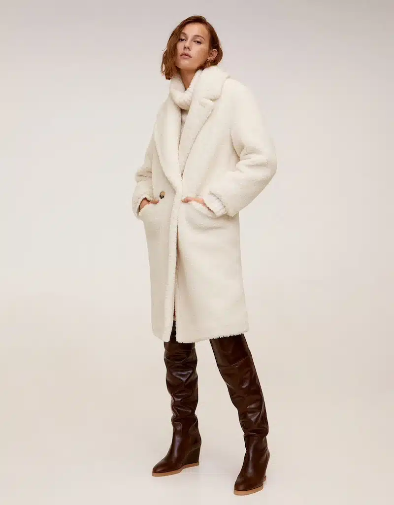 cappotto mango pelliccia pecora inverno 2020