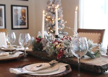 decorare la tavola di Natale 2019