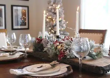 decorare la tavola di Natale 2019