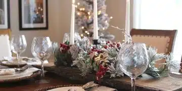 decorare la tavola di Natale 2019