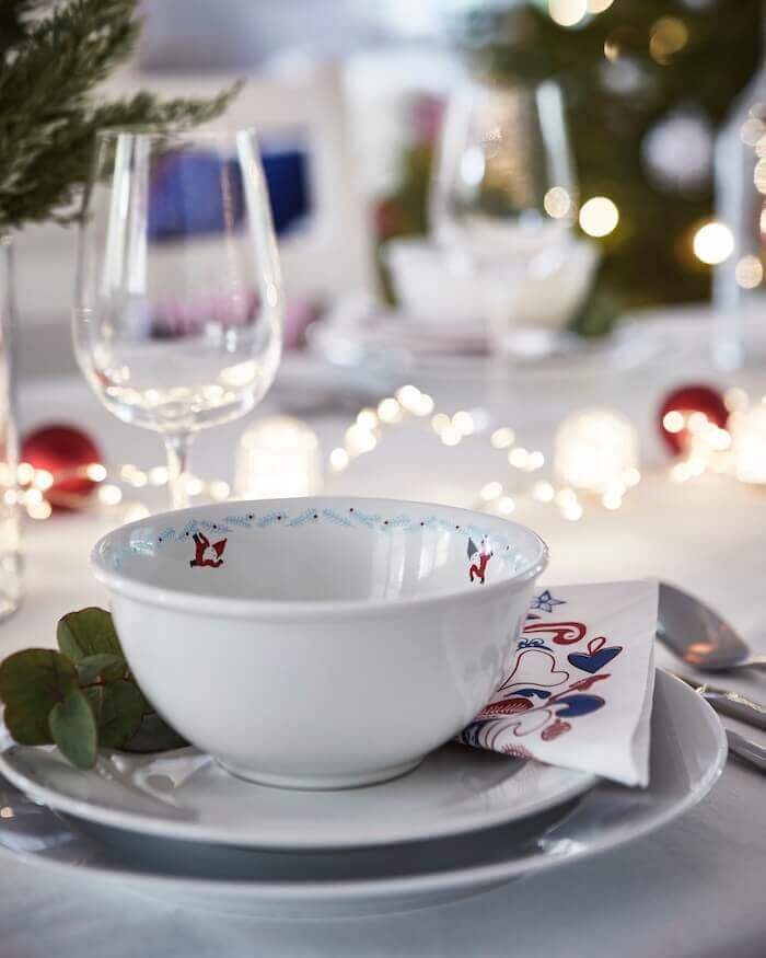 ikea natale 2019 tavola natalizia