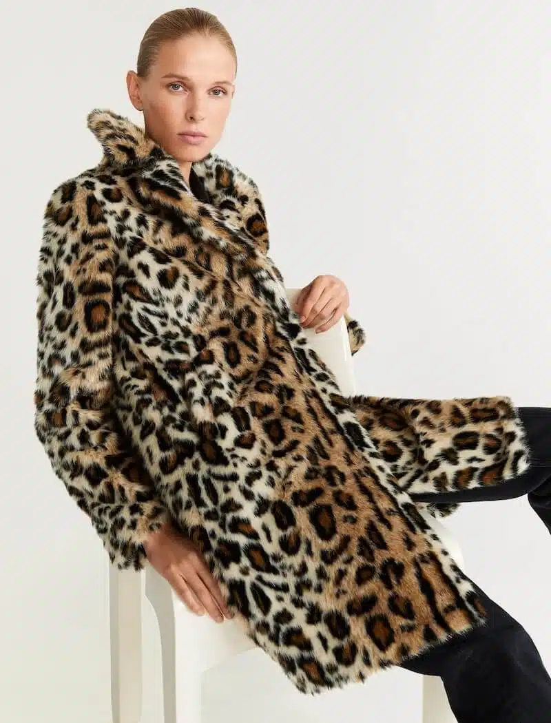 mango pelliccia ecologica animalier 2020