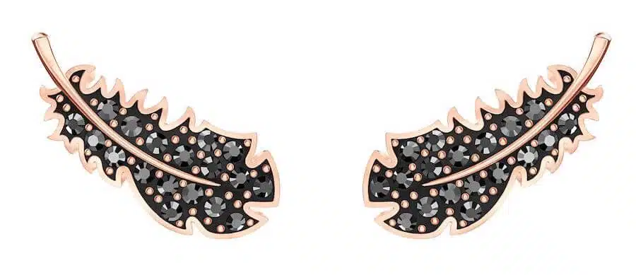 orecchini swarovski neri inverno 2019 2020