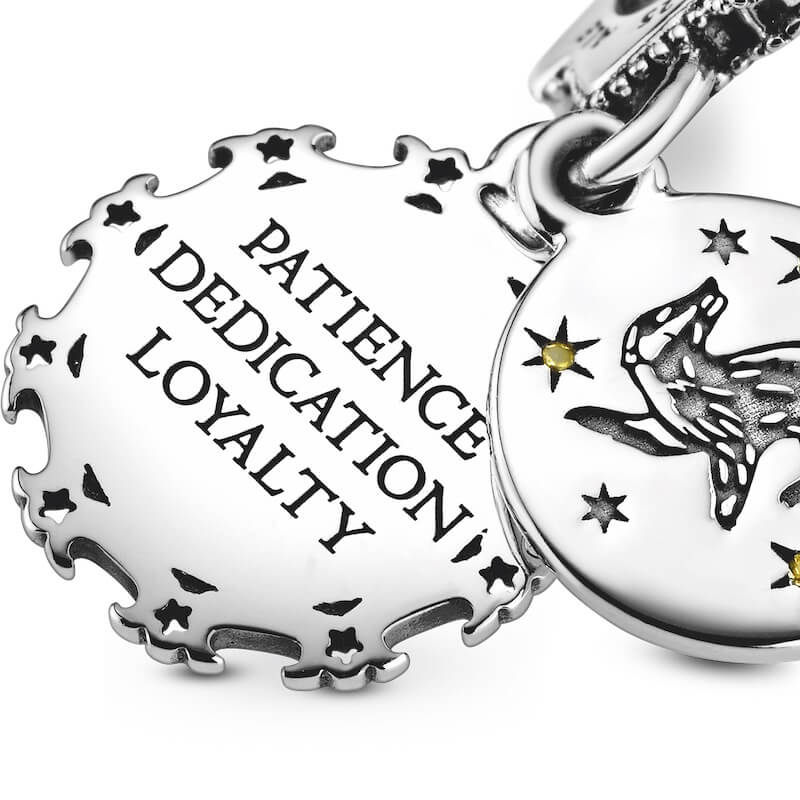 Orecchini Pendenti Harry Potter In Argento 925 Con Cristalli E Simbolo Dei Doni Della Morte, 15x30 Mm, Confezione Regalo Ufficiale