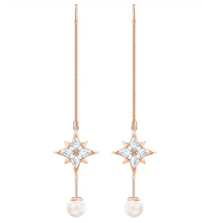 swarovski orecchini lunghi natale 2019