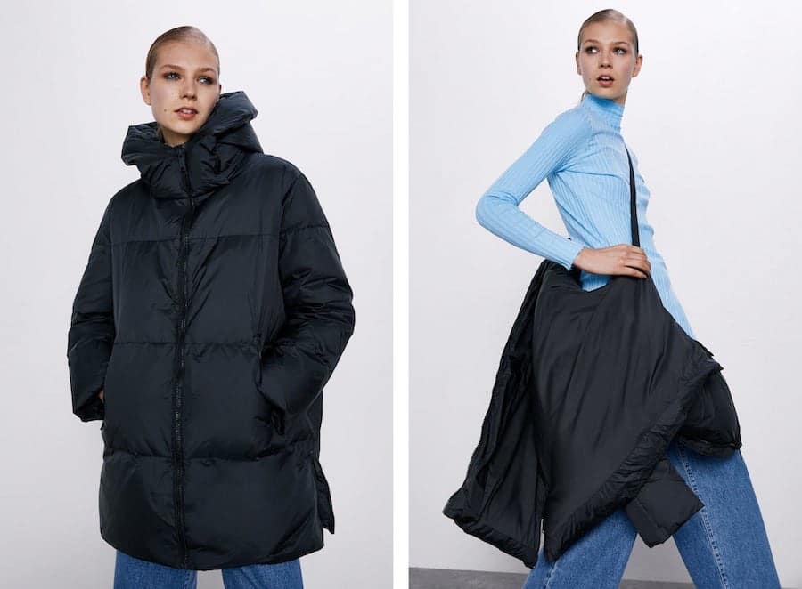 zara piumini invernali 2019 2020