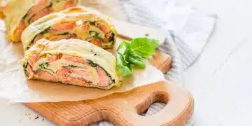 strudel salmone e spinaci
