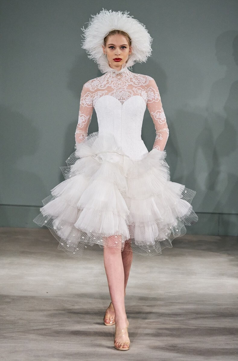 abito da sposa corto mabille pe 2020