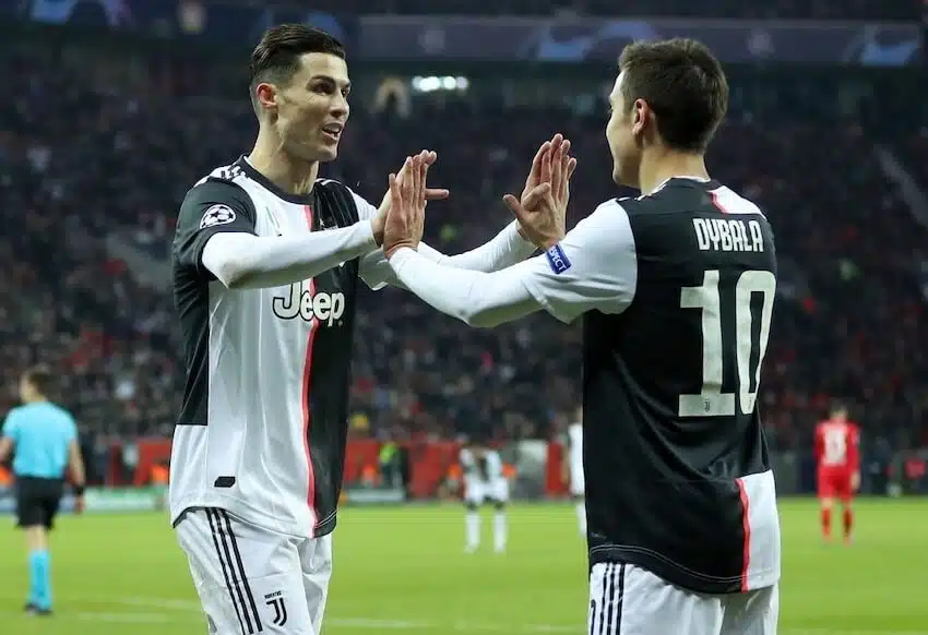 Ronaldo Dybala Juventus champions 2020