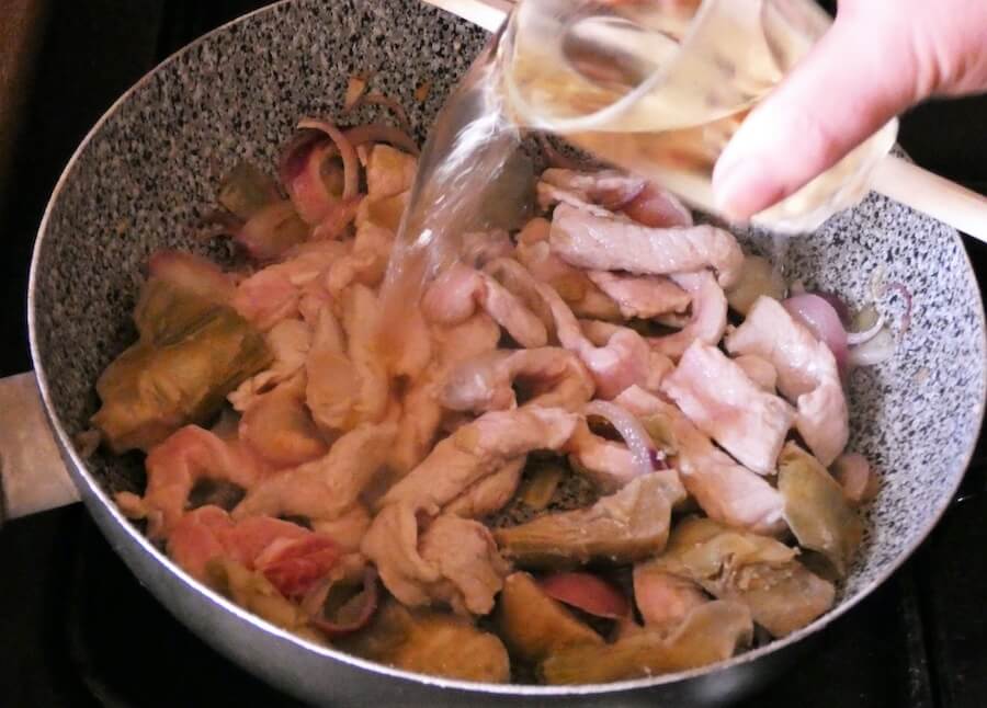 straccetti cariofi maiale preparazione