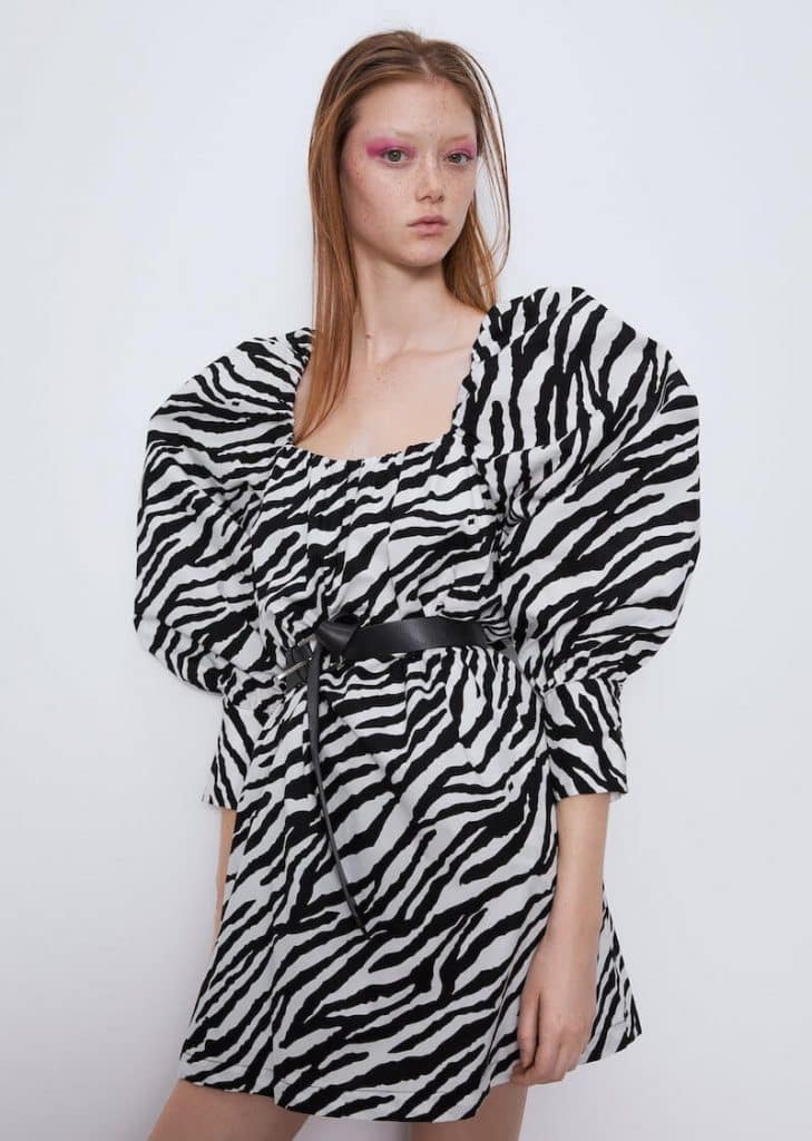 zara abito estate 2020 animalier