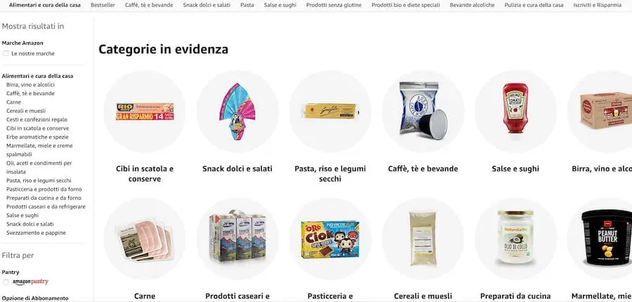 amazon alimentari