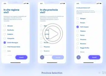 app Immuni interfaccia
