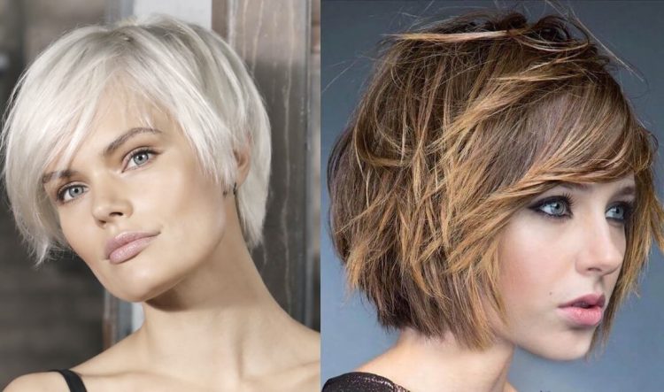 Tagli capelli per viso tondo: nuove tendenze nel 2021 Capelli scalati, 10 nuovi tagli estate 2020. Foto - Donne Sul Web