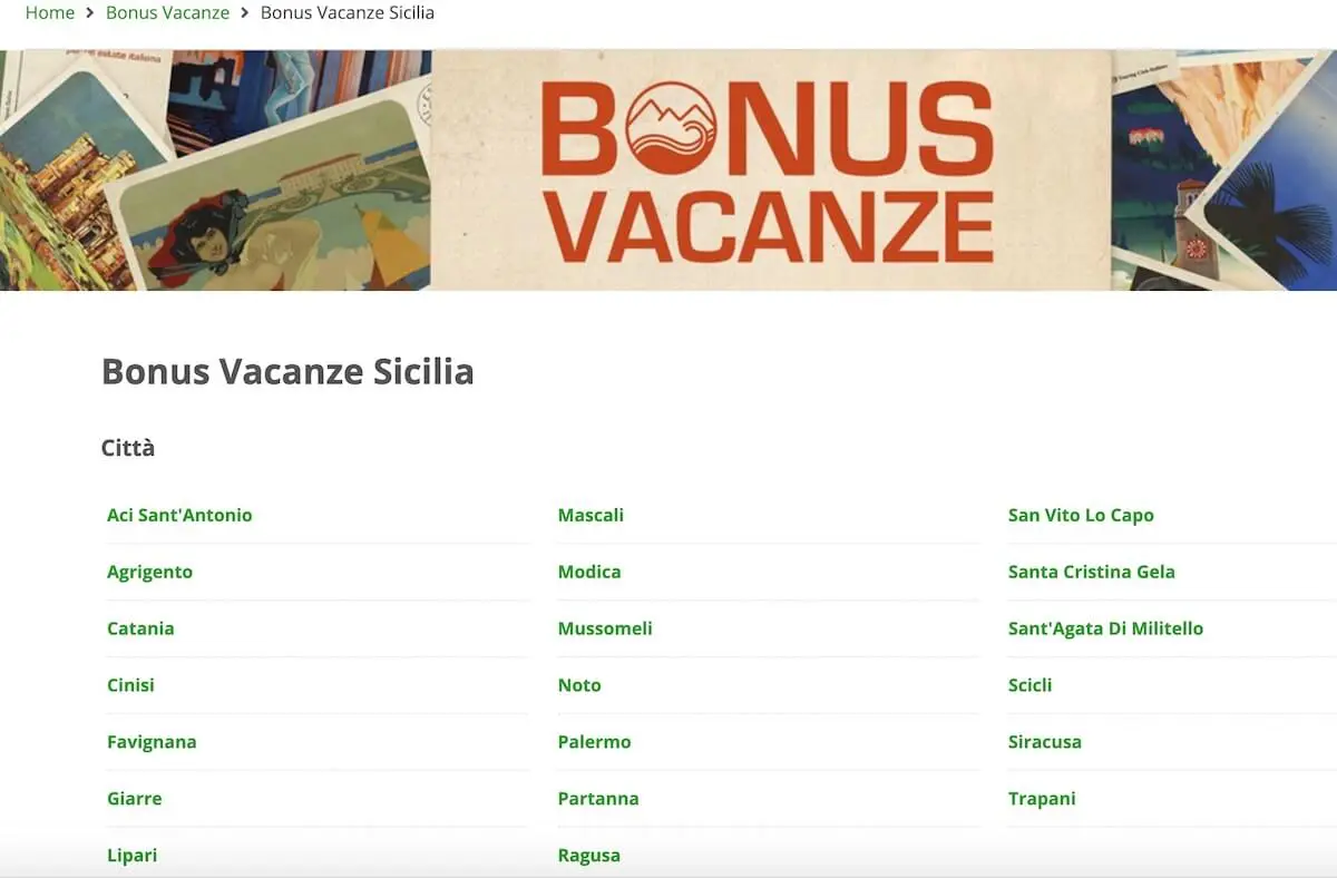 bonus vacanze sicilia