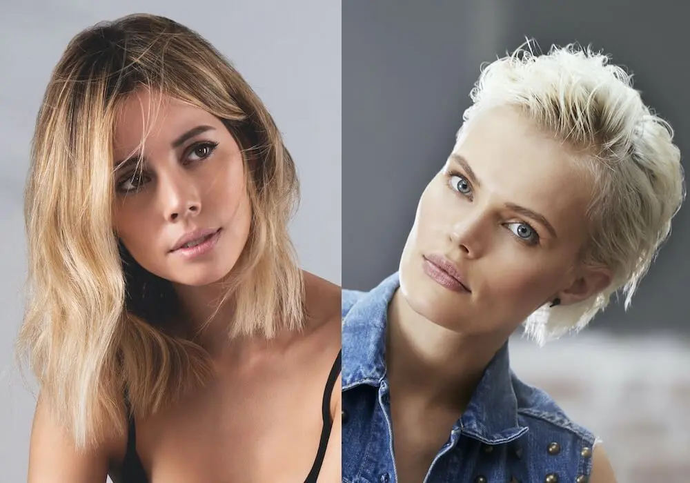 capelli biondi tagli colori