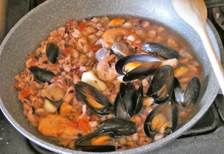 insalata di riso alla marinara condimento