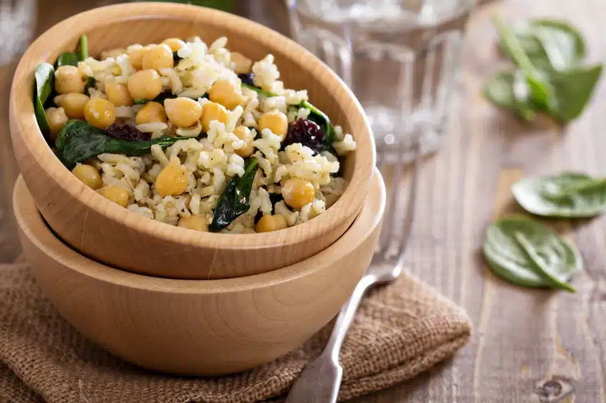 insalata di riso con verdure