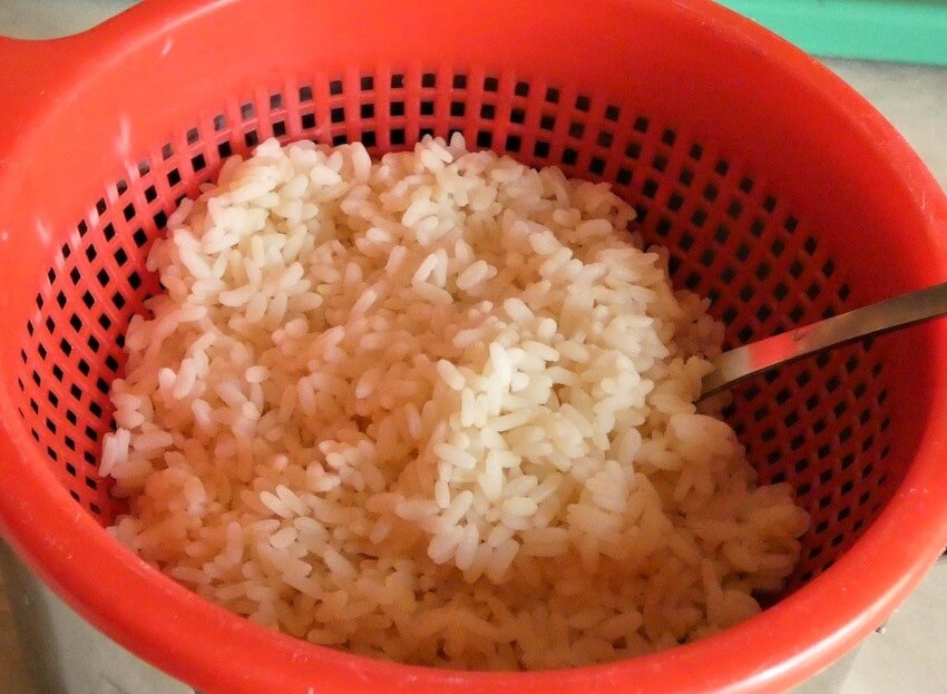 riso freddo cottura