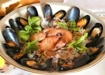 riso freddo insalata di riso alla marinara