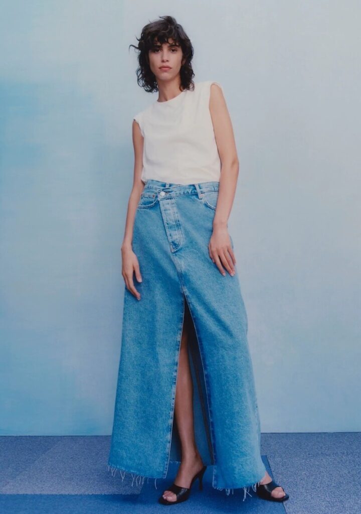 gonna jeans lunga zara Off 53% - micbdca.com