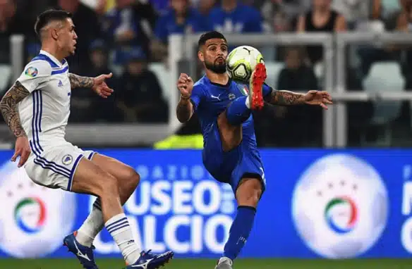 Italia-Bosnia, Insigne