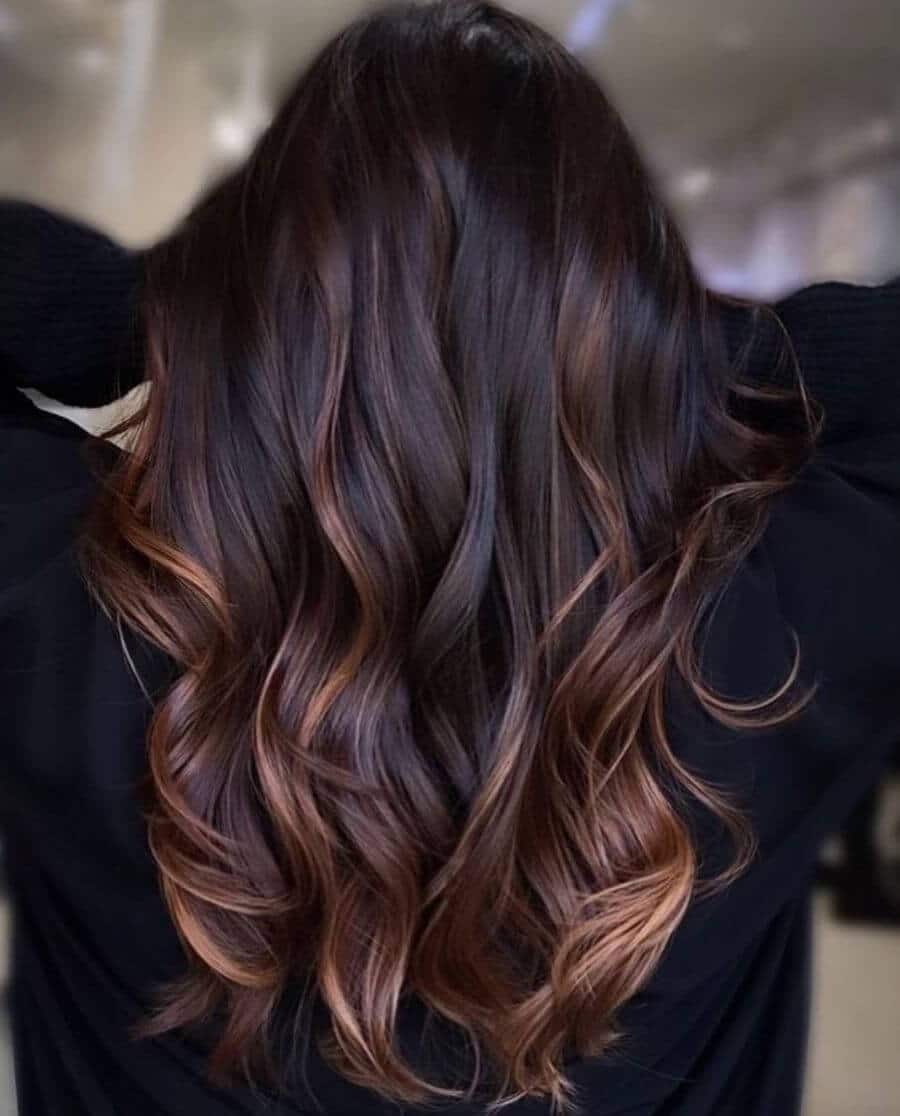 Balayage rosso rame 2021 