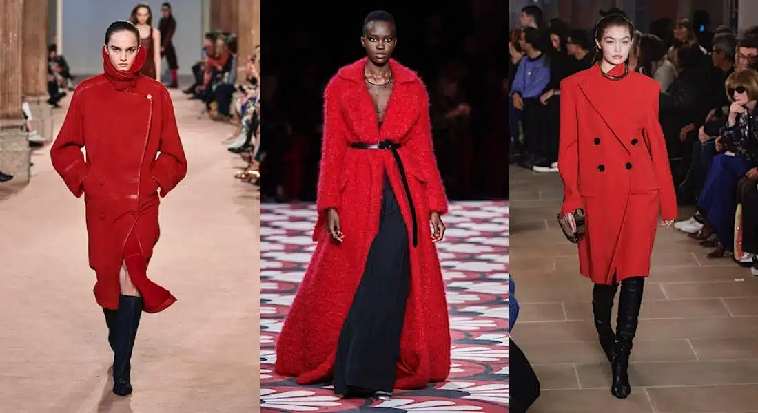 colori moda inverno 2020 2021 cappotti rossi