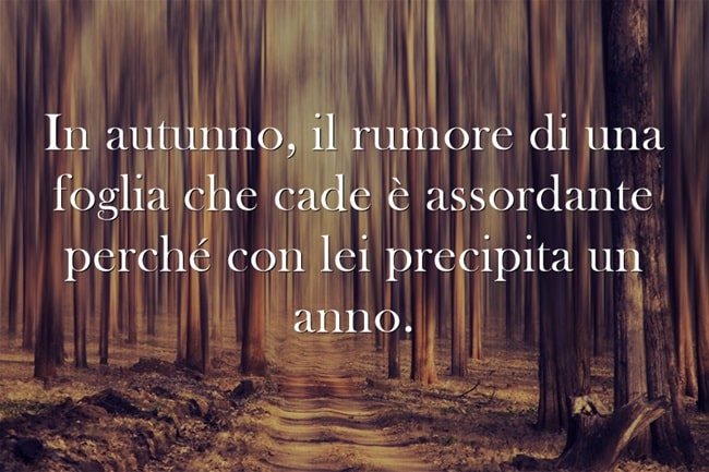 Le 30 frasi più belle sull&#39;autunno | Immagini | Frasi