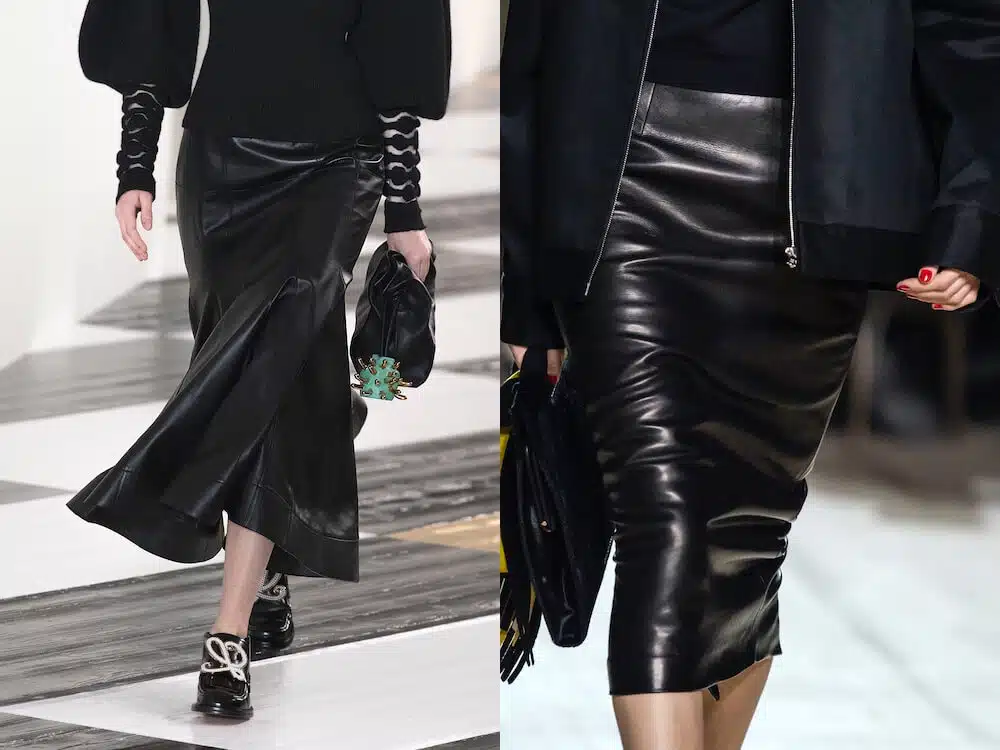 gonne in pelle inverno 2020 2021