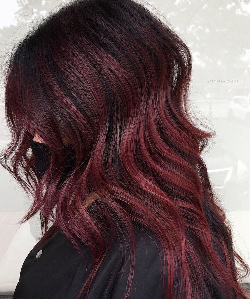 balayage rosse inverno 2020 2021