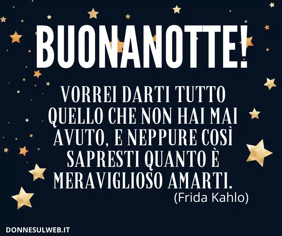 Frasi buonanotte per lui 2