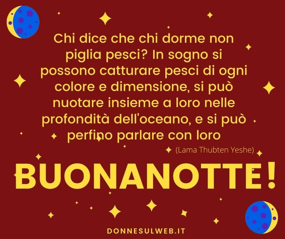 frase buonanotte motivante