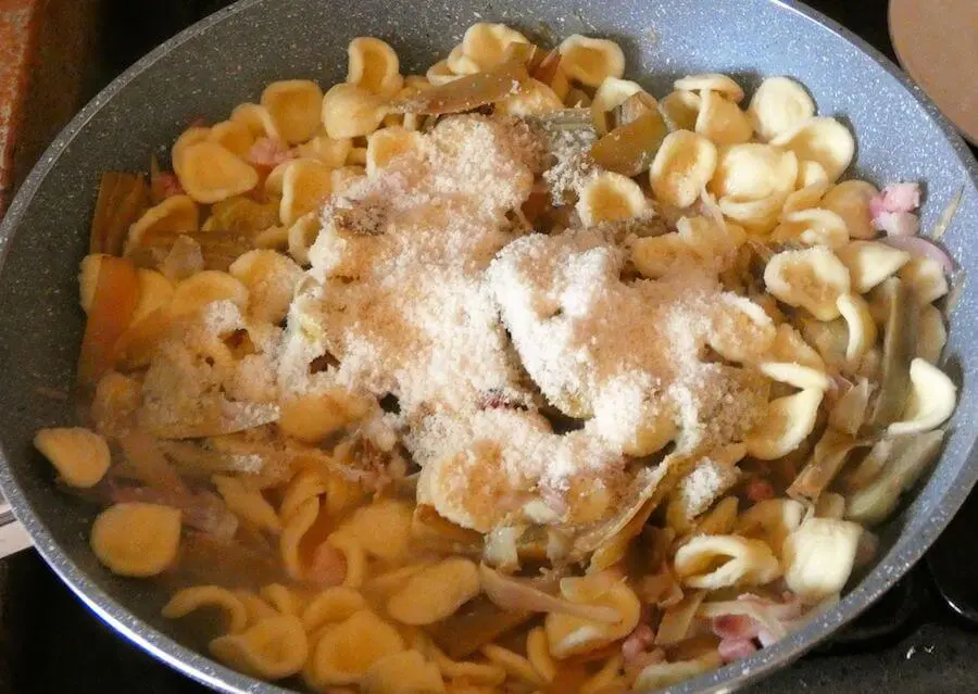 pasta orecchiette carciofi pancetta