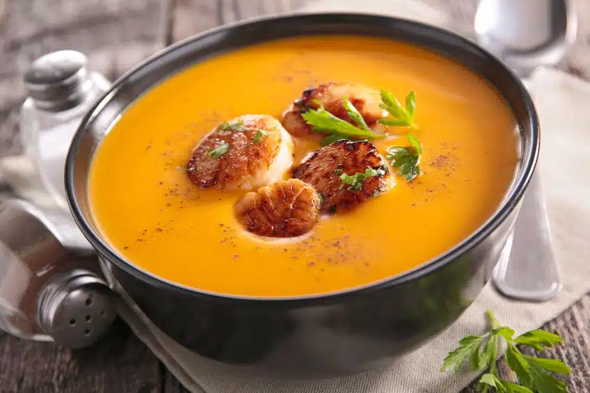 zuppa natalizia zucca capesante