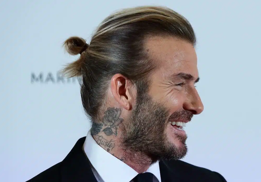 David Beckham capelli legati uomo 2021